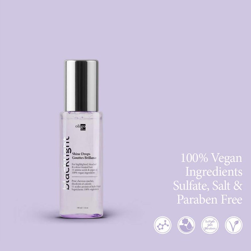 Oligo Professionnel - Blacklight Shine Drops - Weightless hair oil - Anti frizz serum - Argan oil - Nourishing - Paraben Free - Instant shine - 3.4 oz - Image 2